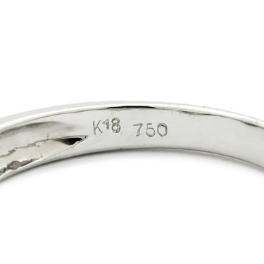 ノンブランド NON BRAND サファイア 0.66ct マルチカラー×ホワイトゴールド K18WG サファイア リング 指輪 ピンク 青 黄 Au750 18K WG 一文字 プリンセスカット 11号