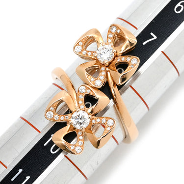 ブルガリ BVLGARI フィオレヴァー 357144 ピンクゴールド K18PG ダイヤモンド #49(JP9) リング 指輪 750 18K フラワーモチーフ ダイヤ 8.5号