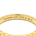 シャネル CHANEL ココクラッシュ ミニ イエローゴールド K18YG #68(JP28) リング 指輪 18K 750 YG マトラッセモチーフ 26.5号