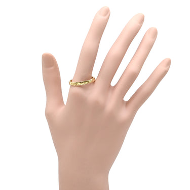 シャネル CHANEL ココクラッシュ ミニ イエローゴールド K18YG #68(JP28) リング 指輪 18K 750 YG マトラッセモチーフ 26.5号