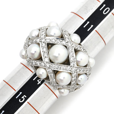 シャネル CHANEL バロックコレクション パール ダイヤ ホワイトゴールド K18WG ダイヤモンド パール #53(JP13) リング 指輪 18K 750 WG 13号
