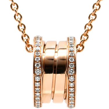 ブルガリ BVLGARI ビーゼロワン ダイヤ 358346 ピンクゴールド K18PG ダイヤモンド ネックレス B-zero1 ペンダント 18K 750PG