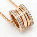 ブルガリ BVLGARI ビーゼロワン ダイヤ 358346 ピンクゴールド K18PG ダイヤモンド ネックレス B-zero1 ペンダント 18K 750PG