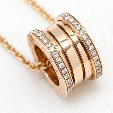 ブルガリ BVLGARI ビーゼロワン ダイヤ 358346 ピンクゴールド K18PG ダイヤモンド ネックレス B-zero1 ペンダント 18K 750PG