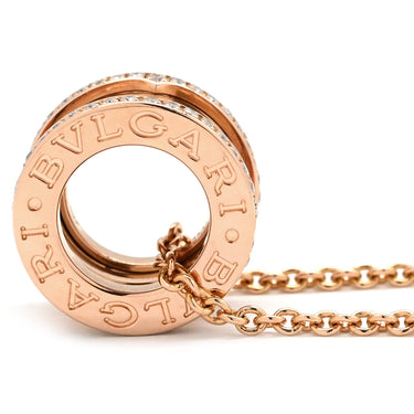 ブルガリ BVLGARI ビーゼロワン ダイヤ 358346 ピンクゴールド K18PG ダイヤモンド ネックレス B-zero1 ペンダント 18K 750PG