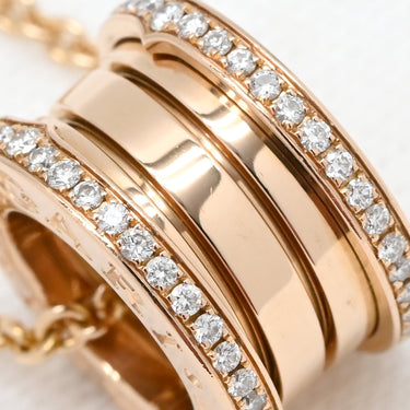 ブルガリ BVLGARI ビーゼロワン ダイヤ 358346 ピンクゴールド K18PG ダイヤモンド ネックレス B-zero1 ペンダント 18K 750PG