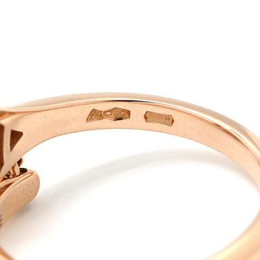 ブルガリ BVLGARI ディーヴァ ドリーム 350841 ピンクゴールド K18PG ダイヤモンド マザーオブパール リング 指輪 750 18金 ダイヤモンド シェル 14.5号