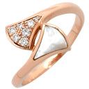 ブルガリ BVLGARI ディーヴァ ドリーム 353810 ピンクゴールド K18PG ダイヤモンド マザーオブパール #55(JP15) リング 指輪 750 18金 ダイヤモンド 14号