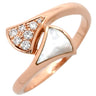 ブルガリ BVLGARI ディーヴァ ドリーム 353810 ピンクゴールド K18PG ダイヤモンド マザーオブパール #55(JP15) リング 指輪 750 18金 ダイヤモンド 14号