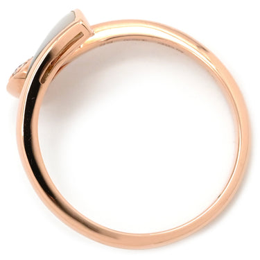 ブルガリ BVLGARI ディーヴァ ドリーム 353810 ピンクゴールド K18PG ダイヤモンド マザーオブパール #55(JP15) リング 指輪 750 18金 ダイヤモンド 14号
