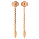 エルメス HERMES クルー ドゥ H ローズゴールド K18PG ピアス ピンクゴールド 750 18K PG スタッズ ドロップ スウィング