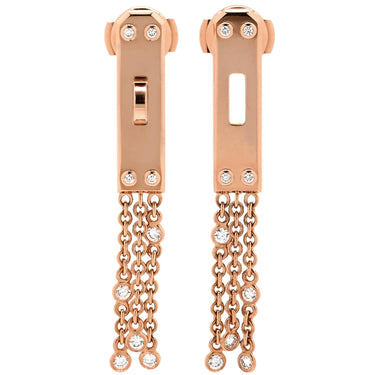 エルメス HERMES ケリー ガヴロッシュ PM ダイヤ H222513B ローズゴールド K18PG ダイヤモンド ピアス ピンクゴールド 750AU 18K PG 18石 クラスプモチーフ