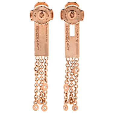 エルメス HERMES ケリー ガヴロッシュ PM ダイヤ H222513B ローズゴールド K18PG ダイヤモンド ピアス ピンクゴールド 750AU 18K PG 18石 クラスプモチーフ