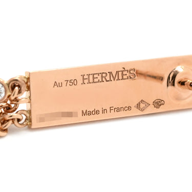 エルメス HERMES ケリー ガヴロッシュ PM ダイヤ H222513B ローズゴールド K18PG ダイヤモンド ピアス ピンクゴールド 750AU 18K PG 18石 クラスプモチーフ