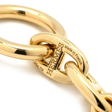 エルメス HERMES シェーヌダンクル TPM イエローゴールド K18YG ネックレス 62コマ 18K 750 YG