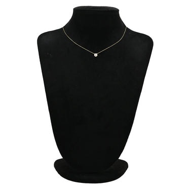 アーカー AHKAH ダイヤネックレス イエローゴールド K18YG ダイヤモンド ネックレス AHKAH Au750 18K 18金 ダイヤ 1粒 1P ヘイローペンダント