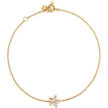 スタージュエリー STAR JEWELRY ダイヤモンド チェーンブレス ゴールド K10YG ブレスレット 10K YG 星 STAR