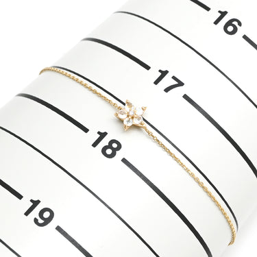 スタージュエリー STAR JEWELRY ダイヤモンド チェーンブレス ゴールド K10YG ブレスレット 10K YG 星 STAR