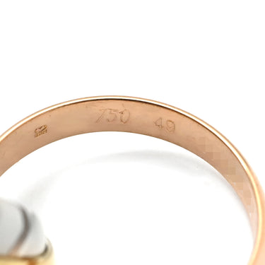 カルティエ Cartier トリニティ ホワイトゴールド×イエローゴールド×ピンクゴールド K18WG K18YG K18PG #49 リング 指輪 750 18K 18金 3重 3連 3カラー 9号