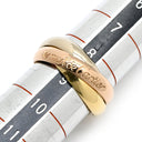 カルティエ Cartier トリニティ ホワイトゴールド×イエローゴールド×ピンクゴールド K18WG K18YG K18PG #49 リング 指輪 750 18K 18金 3重 3連 3カラー 9号