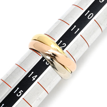 カルティエ Cartier トリニティ ホワイトゴールド×イエローゴールド×ピンクゴールド K18WG K18YG K18PG #53 リング 指輪 750 18K 18金 3重 3連 3カラー 13号