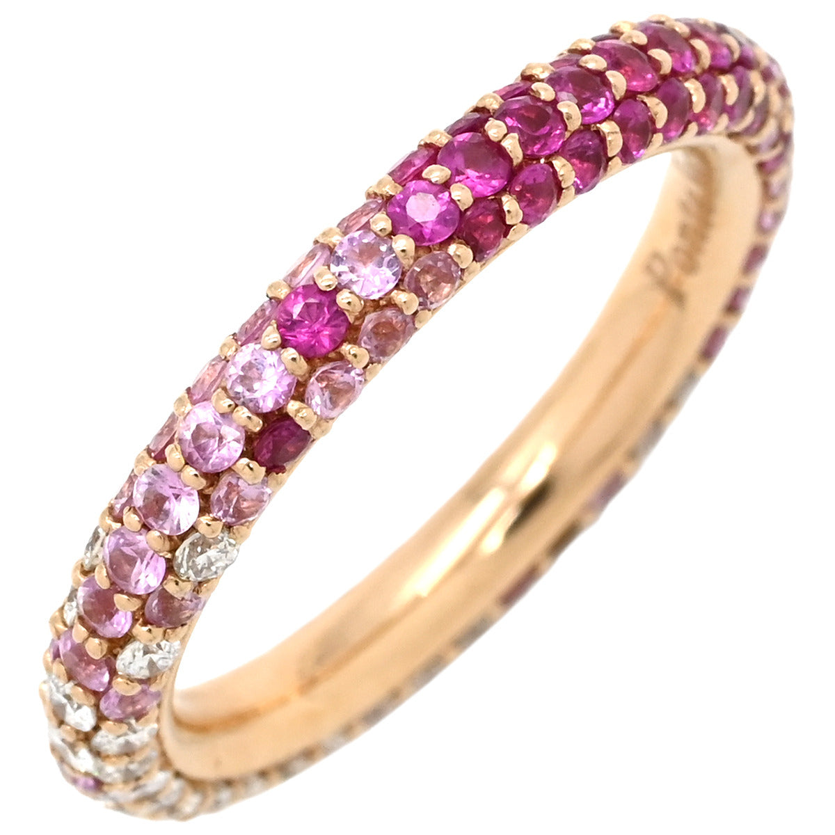 【Ponte Vecchio】K18 PG エテルノ リング⟡.· ポンテヴェキオ Ponte Vecchio エテルノ フルエタニティ ピンク