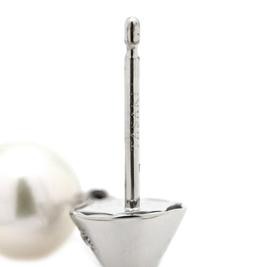 TASAKI TASAKI リファインド リベリオン プラス パール×ホワイトゴールド K18WG ダイヤモンド パール ピアス パール 田崎真珠 あこや ダイヤ 1粒 1P WG Au750