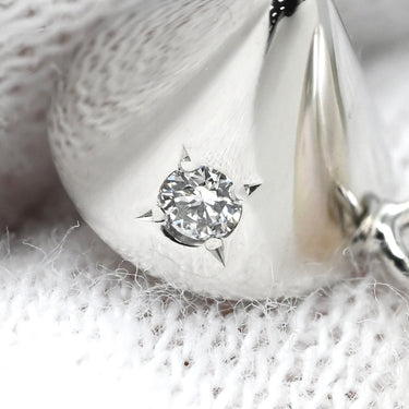 TASAKI TASAKI リファインド リベリオン プラス パール×ホワイトゴールド K18WG ダイヤモンド パール ピアス パール 田崎真珠 あこや ダイヤ 1粒 1P WG Au750