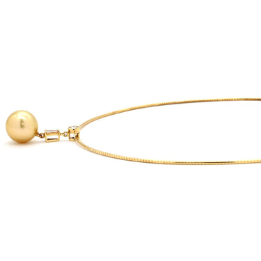 ミキモト MIKIMOTO パール PP-05113GK0066230 ゴールデンパール×イエローゴールド K18YG パール ネックレス MIKIMOTO 白蝶 真珠 大粒 Au750 18K 18金