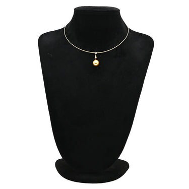 ミキモト MIKIMOTO パール PP-05113GK0066230 ゴールデンパール×イエローゴールド K18YG パール ネックレス MIKIMOTO 白蝶 真珠 大粒 Au750 18K 18金