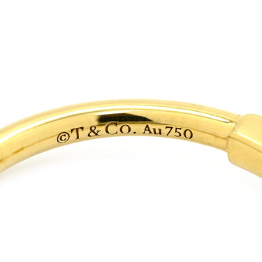 ティファニー Tiffany & Co Tワイヤー イエローゴールド K18YG リング 指輪 Au750 18K 18金 14号