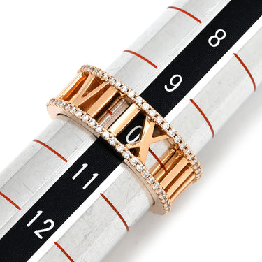 ティファニー Tiffany & Co アトラス オープン ダイヤ ローズゴールド K18PG リング 指輪 ピンクゴールド T&Co. 10号