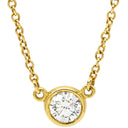 ティファニー Tiffany & Co バイザヤード シングルダイヤモンド ペンダント イエローゴールド K18YG ダイヤモンド ネックレス Au750 T&Co. 1石 1P エルサペレッティ