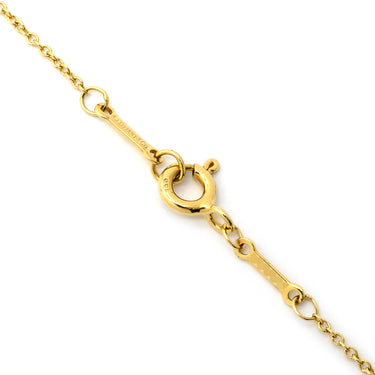 ティファニー Tiffany & Co バイザヤード シングルダイヤモンド ペンダント イエローゴールド K18YG ダイヤモンド ネックレス Au750 T&Co. 1石 1P エルサペレッティ