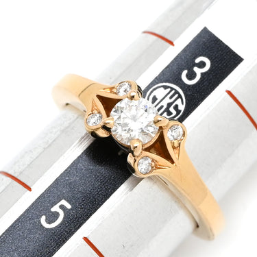 カルティエ Cartier バレリーナ ソリテール CRN4722600 ピンクゴールド K18PG ダイヤモンド #44(JP4) リング 指輪 ダイヤモンド 18K AU750 PG F－VS2 4号