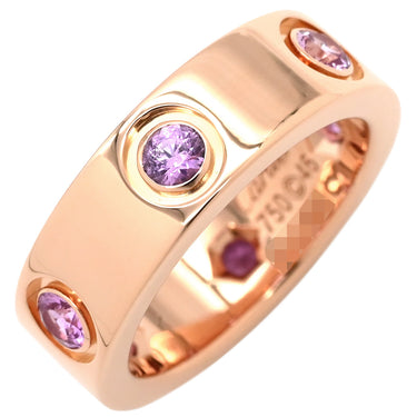 カルティエ Cartier ラブリング ピンクサファイア ピンクゴールド K18PG ピンクサファイア #46(JP6) リング 指輪 LOVE Ring 750 18K PG 18金 6号