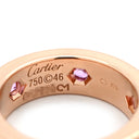 カルティエ Cartier ラブリング ピンクサファイア ピンクゴールド K18PG ピンクサファイア #46(JP6) リング 指輪 LOVE Ring 750 18K PG 18金 6号