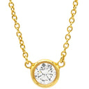 ティファニー Tiffany & Co バイザヤード シングルダイヤモンド ペンダント イエローゴールド K18YG ダイヤモンド ネックレス Au750 T&Co. 1P エルサペレッティ