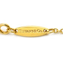 ティファニー Tiffany & Co バイザヤード シングルダイヤモンド ペンダント イエローゴールド K18YG ダイヤモンド ネックレス Au750 T&Co. 1P エルサペレッティ
