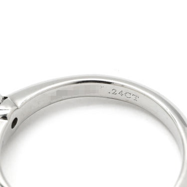 ティファニー Tiffany & Co ソリティア ダイヤリング プラチナシルバー Pt950 ダイヤモンド リング 指輪 T＆Co. 一粒 1P プラチナ 立爪 0.24ct 6.5号