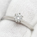 ティファニー Tiffany & Co ソリティア ダイヤリング プラチナシルバー Pt950 ダイヤモンド リング 指輪 T＆Co. 一粒 1P プラチナ 立爪 0.24ct 6.5号