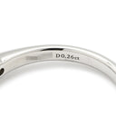 ティファニー Tiffany & Co ソリティア ダイヤリング プラチナシルバー Pt950 ダイヤモンド リング 指輪 T＆Co. 一粒 1P プラチナ 立爪 0.26ct 11号