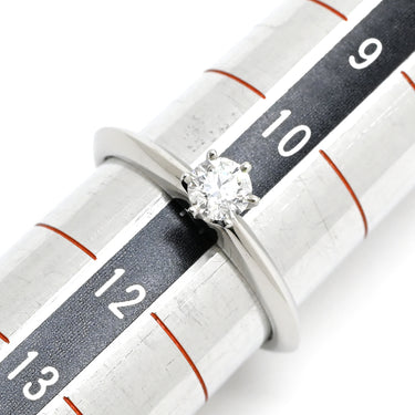 ティファニー Tiffany & Co ソリティア ダイヤリング プラチナシルバー Pt950 ダイヤモンド リング 指輪 T＆Co. 一粒 1P プラチナ 立爪 0.26ct 11号