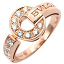 ブルガリ BVLGARI ブルガリブルガリ ダイヤモンド 346209 ピンクゴールド K18PG ダイヤモンド リング 指輪 BVLGARI K18PG Au750 18K 18金 パヴェ 10.5号