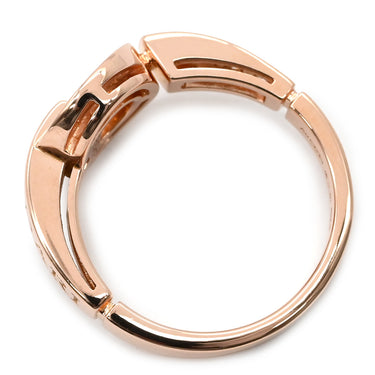 ブルガリ BVLGARI ブルガリブルガリ ダイヤモンド 346209 ピンクゴールド K18PG ダイヤモンド リング 指輪 BVLGARI K18PG Au750 18K 18金 パヴェ 10.5号