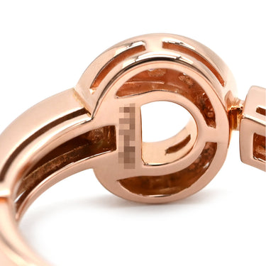 ブルガリ BVLGARI ブルガリブルガリ ダイヤモンド 346209 ピンクゴールド K18PG ダイヤモンド リング 指輪 BVLGARI K18PG Au750 18K 18金 パヴェ 10.5号