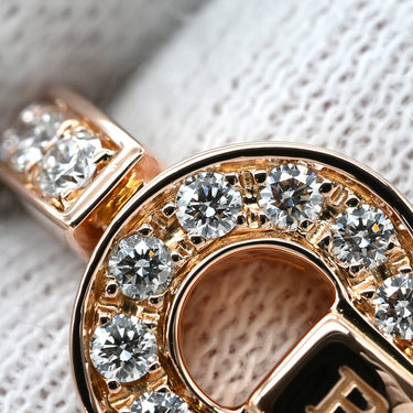 ブルガリ BVLGARI ブルガリブルガリ ダイヤモンド 346209 ピンクゴールド K18PG ダイヤモンド リング 指輪 BVLGARI K18PG Au750 18K 18金 パヴェ 10.5号