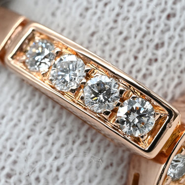 ブルガリ BVLGARI ブルガリブルガリ ダイヤモンド 346209 ピンクゴールド K18PG ダイヤモンド リング 指輪 BVLGARI K18PG Au750 18K 18金 パヴェ 10.5号