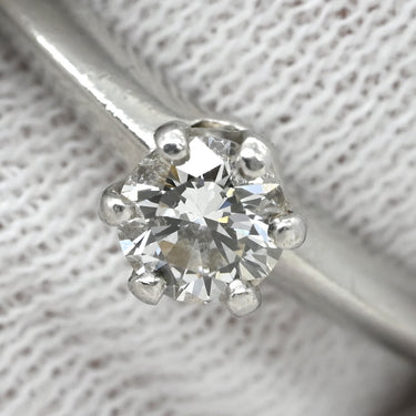 ティファニー Tiffany & Co ソリティア ダイヤリング プラチナシルバー Pt950 ダイヤモンド リング 指輪 T＆Co. 一粒 1P 0.25ct 14号
