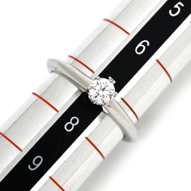 ティファニー Tiffany & Co ソリティア ダイヤリング プラチナシルバー Pt950 ダイヤモンド リング 指輪 T＆Co. 一粒 1P プラチナ 立爪 0.20ct 7号